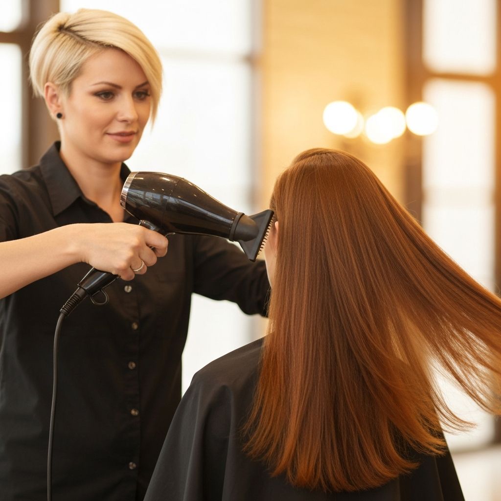 Interiøret i frisørsalongen til Karin Hammer